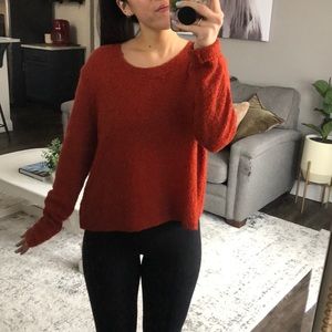Burnt orange sweater